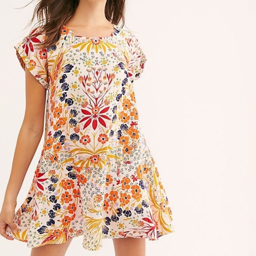 Free People Strawberry Fields Mini Dress